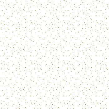 White children's wallpaper with golden stars 7005-2, Noa, ICH Wallcoverings