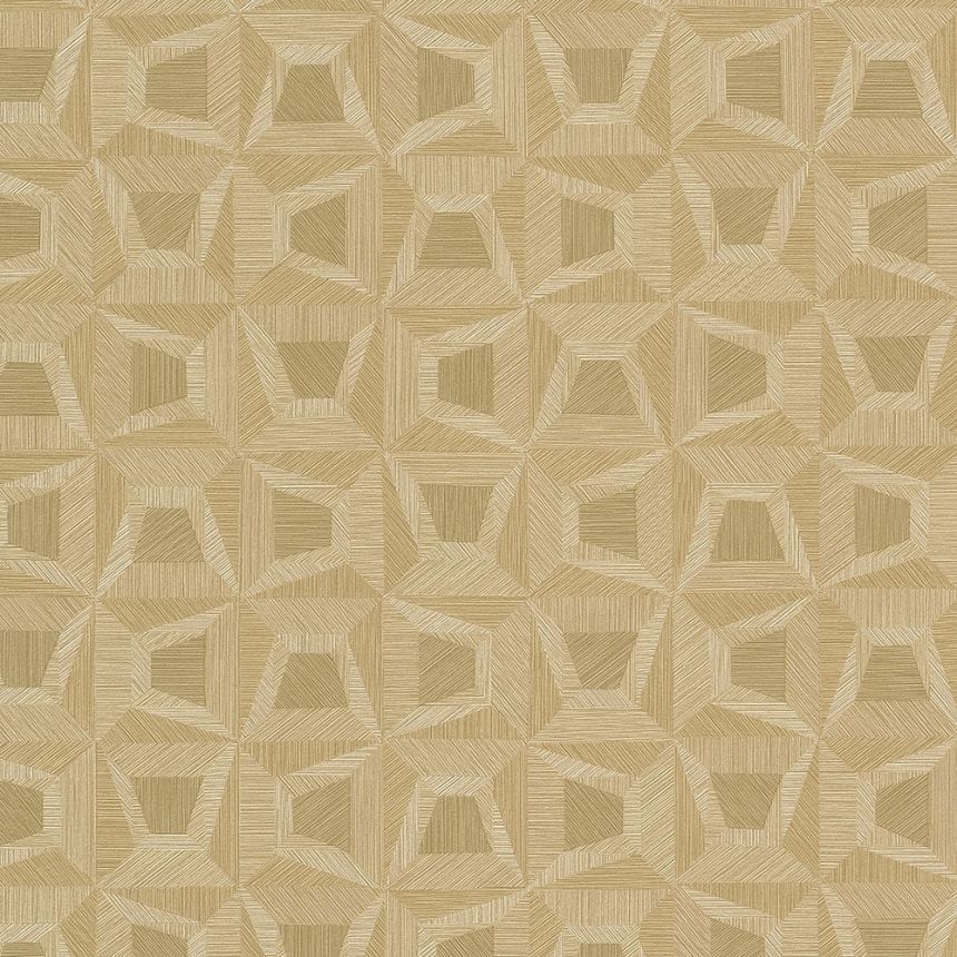 Beige non-woven geometric design wallpaper 31907, Textilia, Limonta