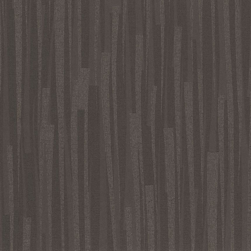Brown non-woven stripes wallpaper 32112, Textilia, Limonta