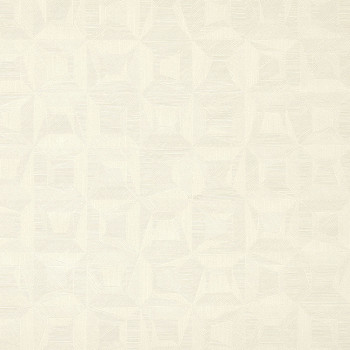 White non-woven geometric design wallpaper 31901, Textilia, Limonta