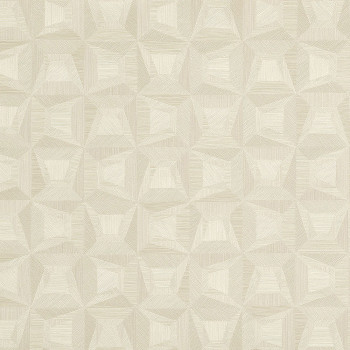 White non-woven geometric design wallpaper 31902, Textilia, Limonta