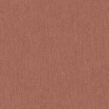 Brick red non-woven wallpaper with graphic retro pattern M35910, Couleurs 2, Ugépa