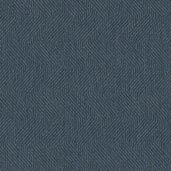 Blue non-woven wallpaper with a graphic retro pattern M35901, Couleurs 2, Ugépa