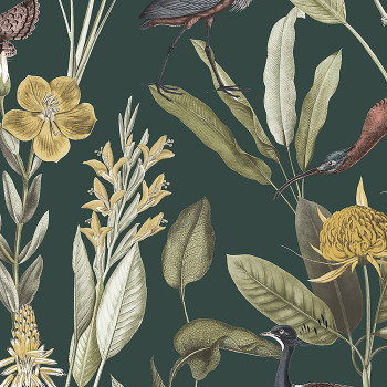 Non-woven wallpaper with herons 111719, Genesis, Graham & Brown
