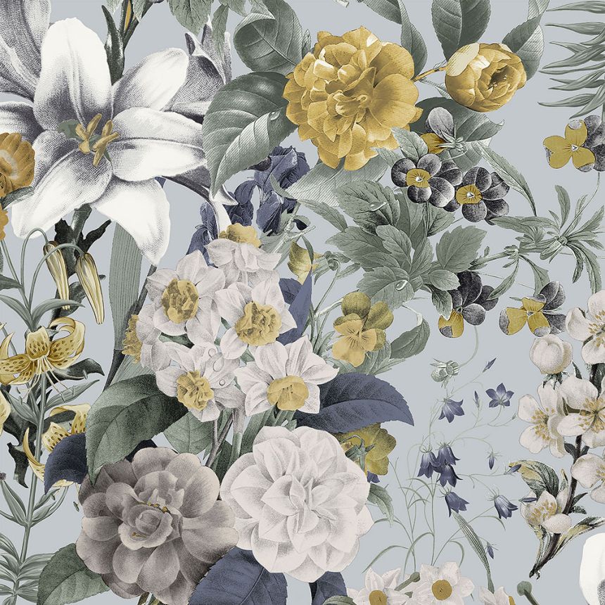 Floral non-woven wallpaper 113964, Genesis, Graham & Brown