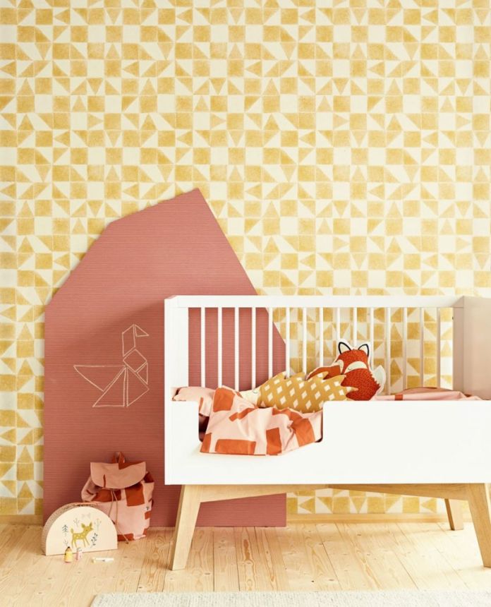 Children's non-woven geometric wallpaper 399093, Mini Me, Eijffinger