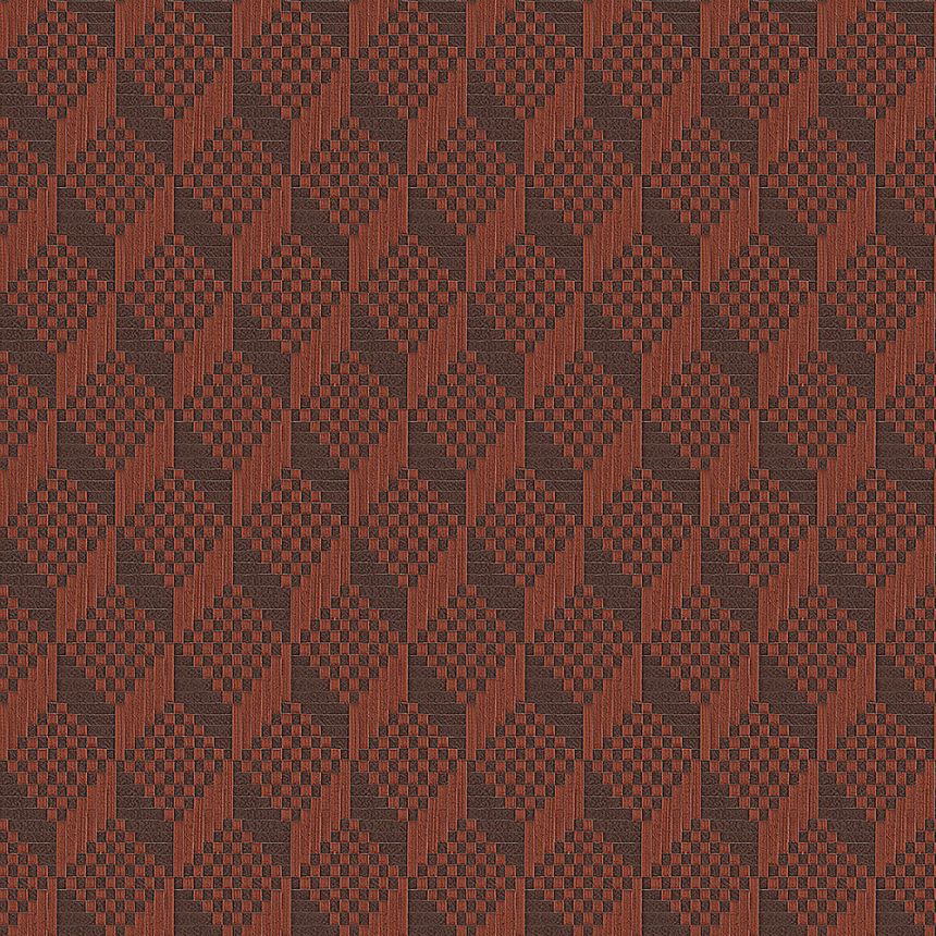 Luxury brown-orange non-woven 3D wallpaper GR322308, Grace, Design ID