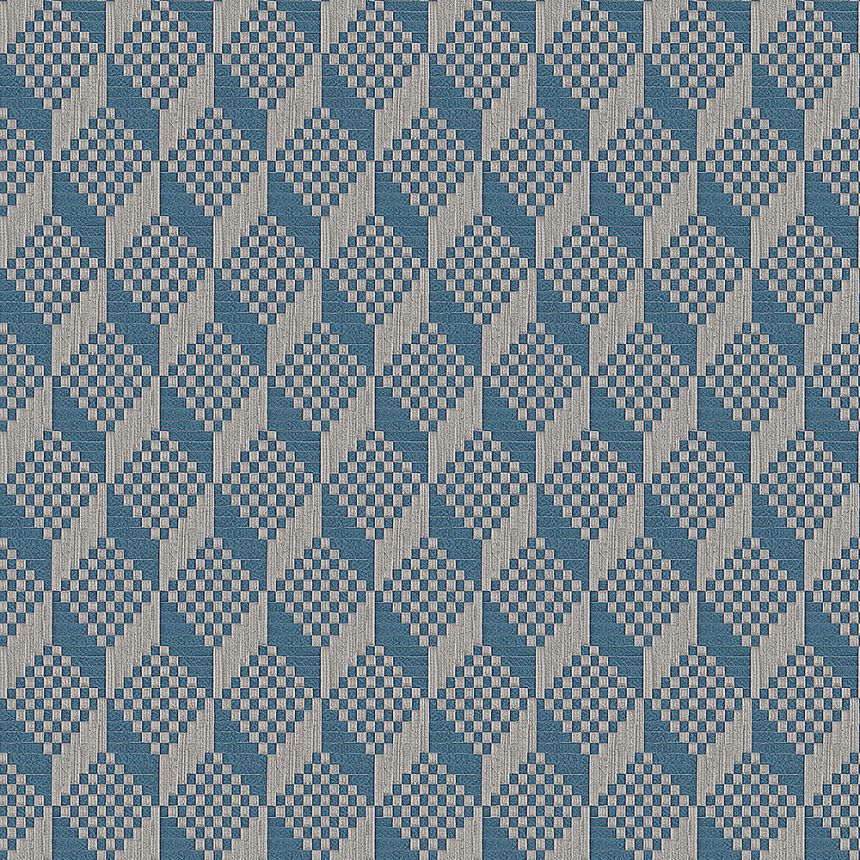 Luxury gray-blue non-woven 3D wallpaper GR322306, Grace, Design ID