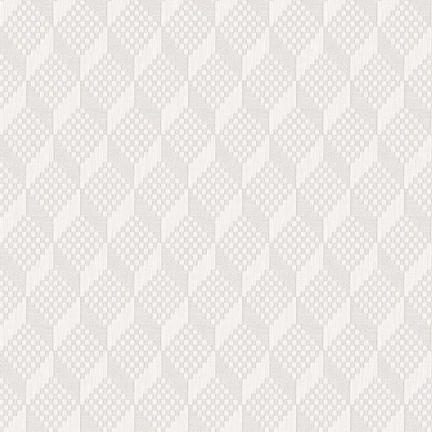 Luxury white-gray non-woven 3D wallpaper GR322301, Grace, Design ID