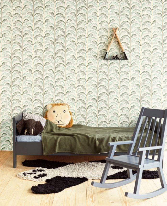 Children's non-woven wallpaper with palm trees 399070, Mini Me, Eijffinger
