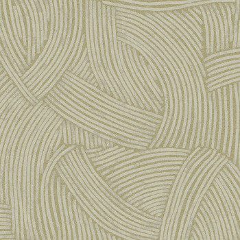 Green wallpaper with graphic ethno pattern 318013, Twist, Eijffinger