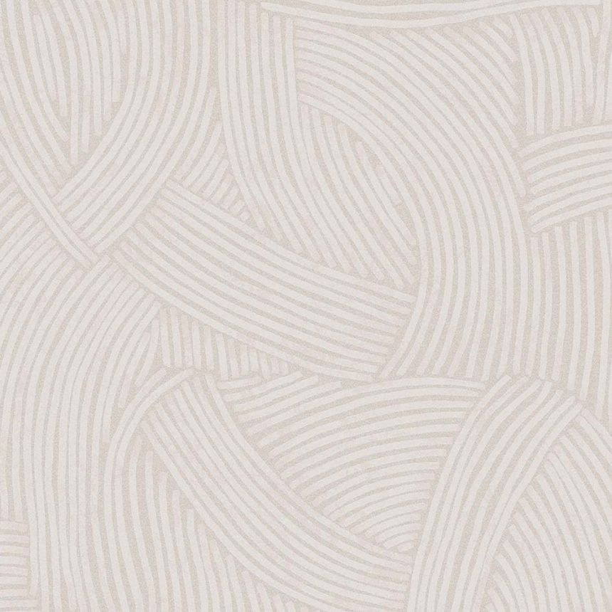 Cream wallpaper with graphic ethno pattern 318010, Twist, Eijffinger