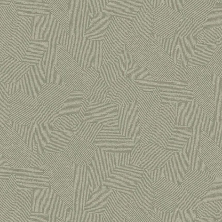 Green wallpaper with graphic ethno pattern 318007, Twist, Eijffinger