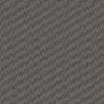 Gray-brown non-woven wallpaper, herringbone pattern 221122, Rivi?ra Maison 3, BN Walls