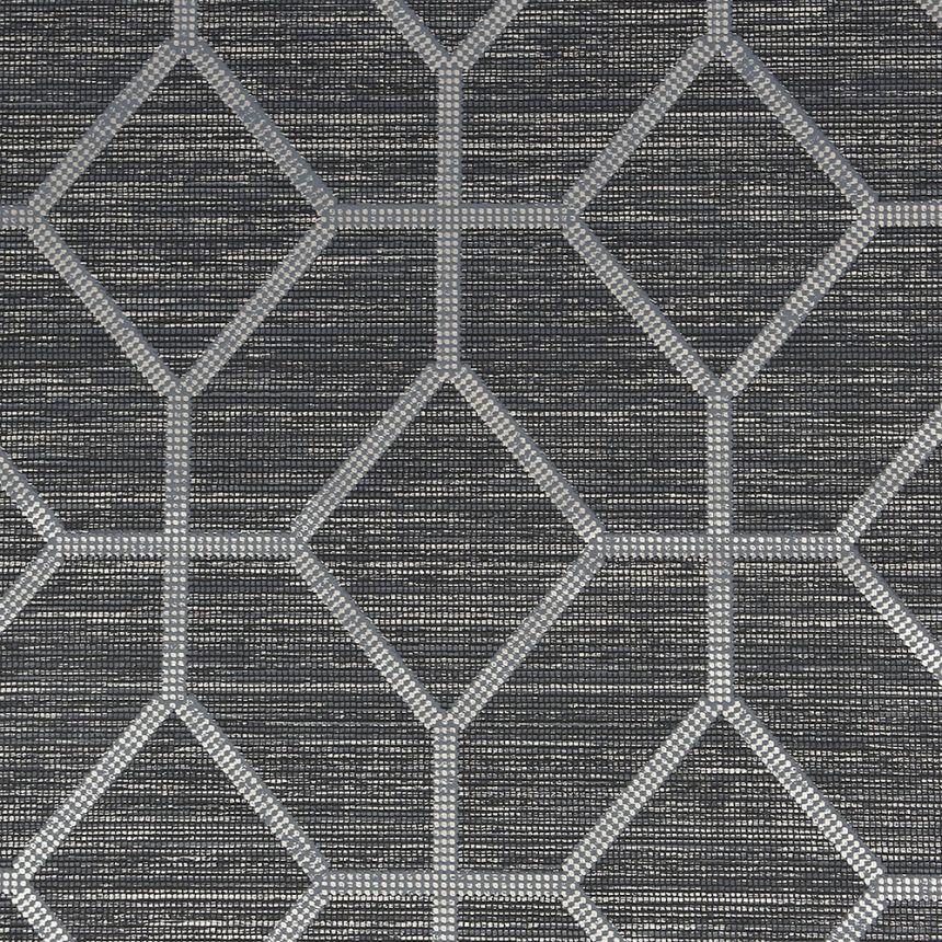 Luxury dark gray geometric pattern wallpaper 115714, Opulence, Graham & Brown