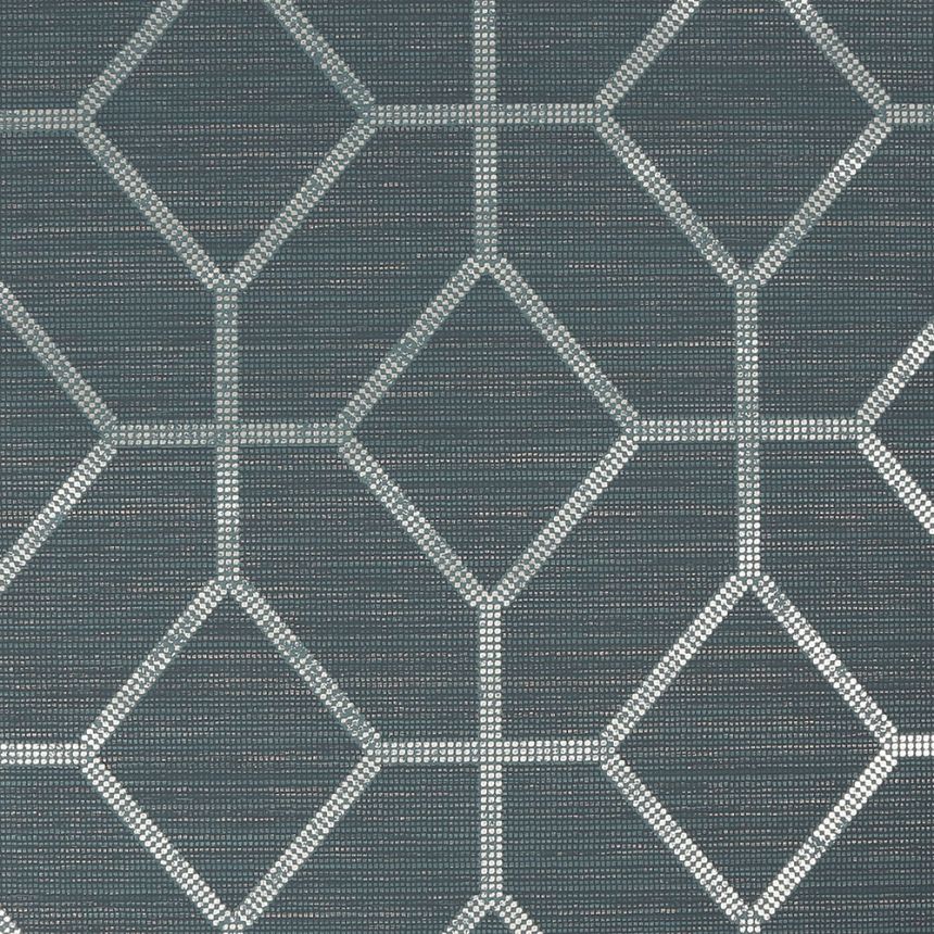 Luxury turquoise geometric pattern wallpaper 112657, Opulence, Graham & Brown