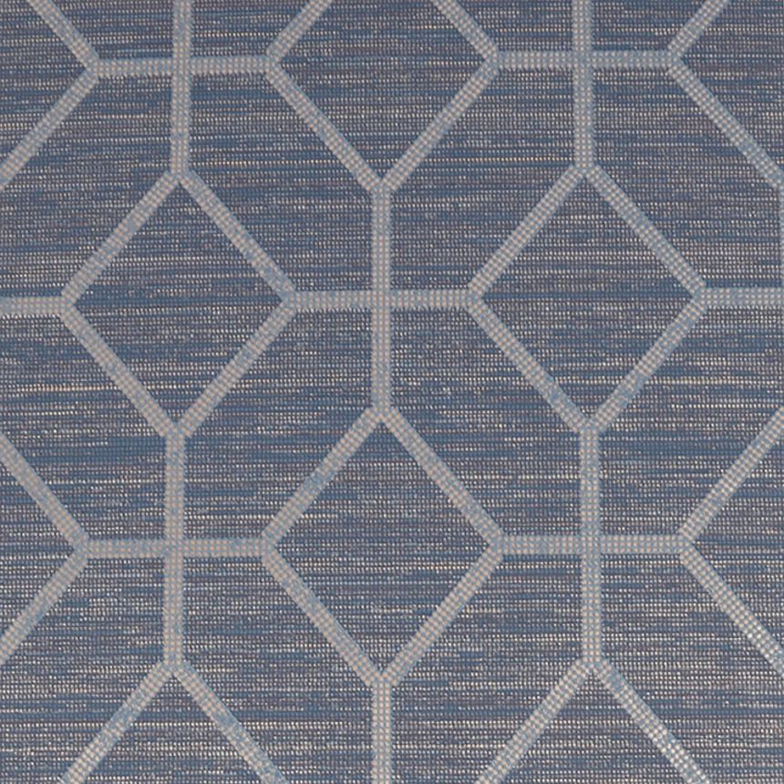 Luxury dark blue geometric pattern wallpaper 115713, Opulence, Graham & Brown
