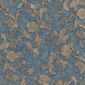 Luxury gray-blue wallpaper ornaments M31939, Magnifica Murella, Zambaiti Parati