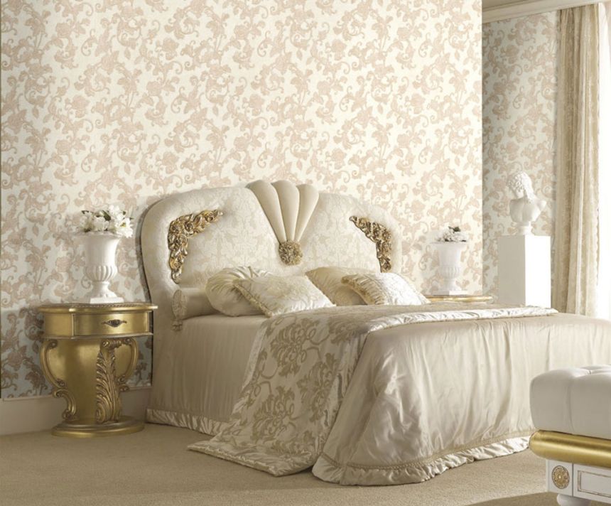 Luxury beige wallpaper with gold ornaments M31933, Magnifica Murella, Zambaiti Parati