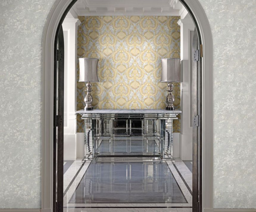 Luxury grey-gold wallpaper stucco plaster M31902, Magnifica Murella, Zambaiti Parati