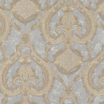 Luxury grey-gold baroque wallpaper M31901, Magnifica Murella, Zambaiti Parati