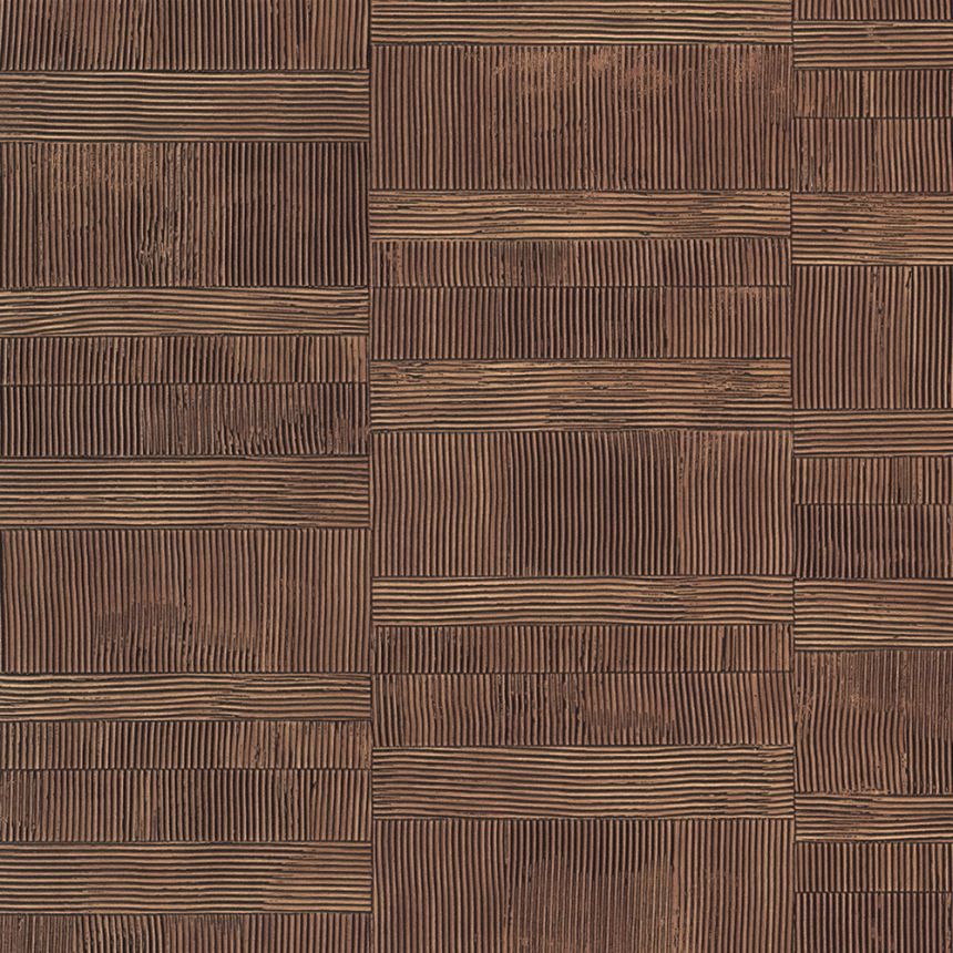 Luxury geometric wallpaper brown 64610, Materea, Limonta