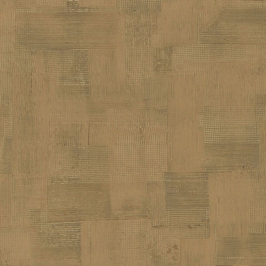 Luxury geometric wallpaper golden brown 64513, Materea, Limonta