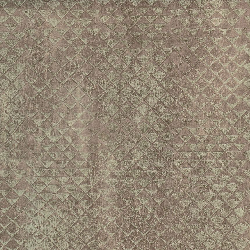 Brown geometric pattern wallpaper 28608, Kaleido, Limonta