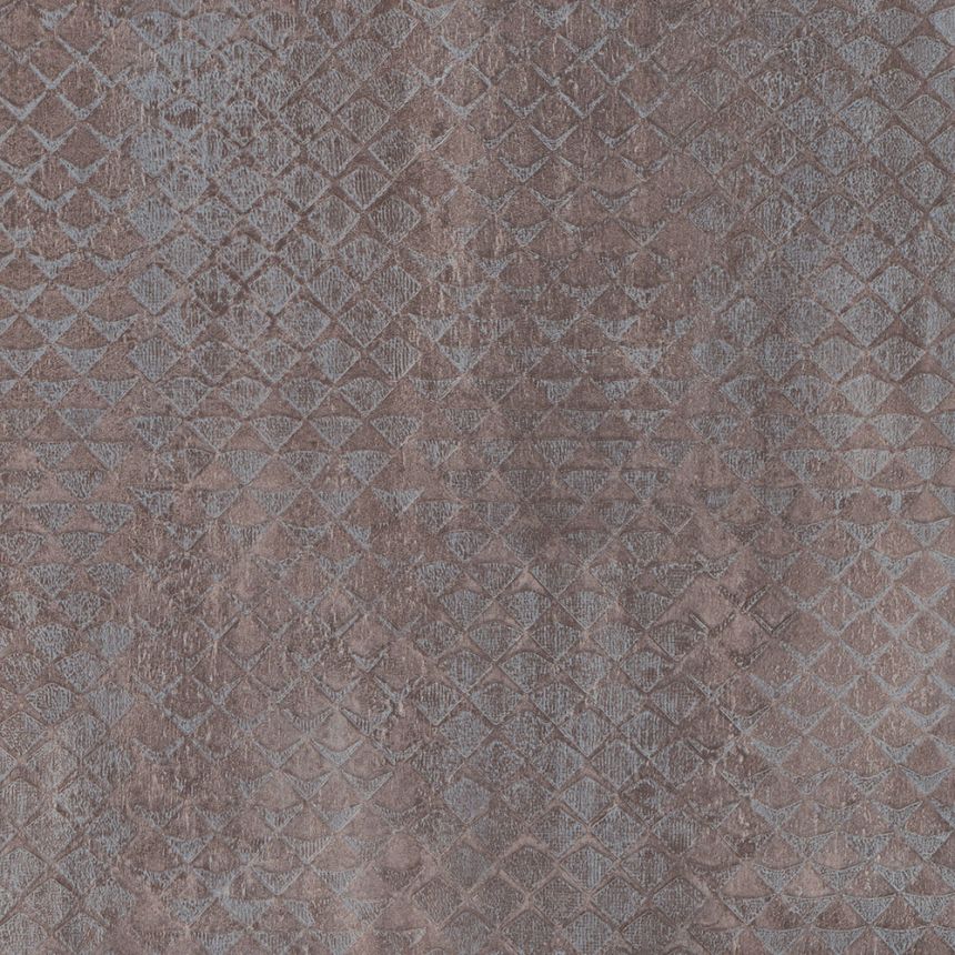 Brown geometric pattern wallpaper 28604, Kaleido, Limonta