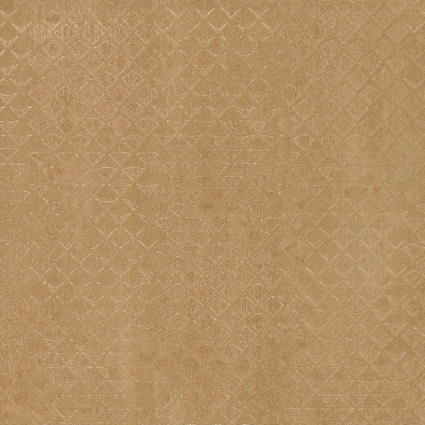 Brown geometric pattern wallpaper 28610, Kaleido, Limonta