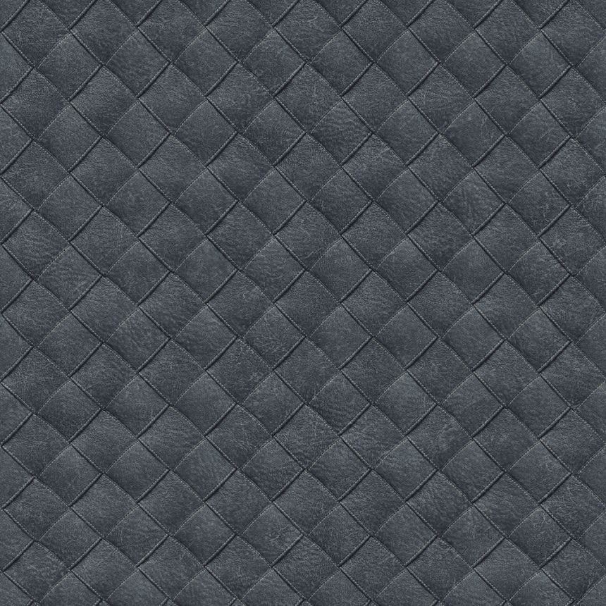 Non-woven blue wallpaper, leather imitation TA25074 Tahiti, Decoprint