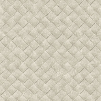 Non-woven beige wallpaper, leather imitation TA25070 Tahiti, Decoprint