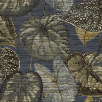 Textured non-woven wallpaper, leaves TA25055 Tahiti, Decoprint