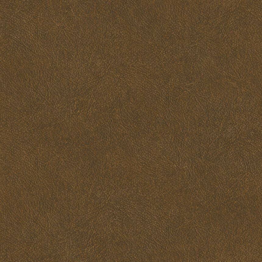 Non-woven brown wallpaper, imitation leather TA25026 Tahiti, Decoprint