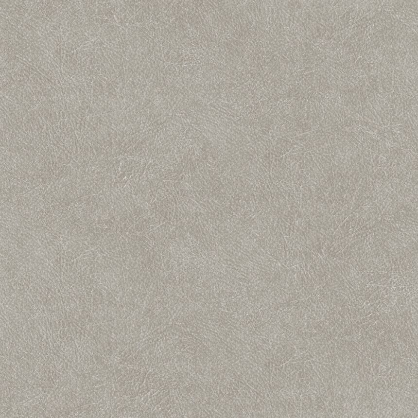 Non-woven gray wallpaper, imitation leather TA25023 Tahiti, Decoprint