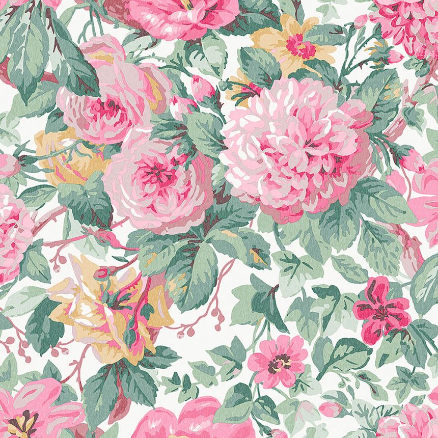 Non-woven wallpaper flowers 115263, Laura Ashley 2, Graham & Brown