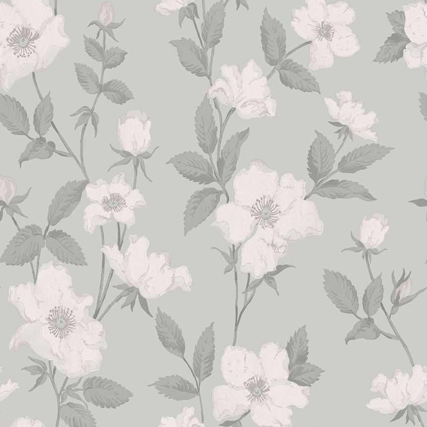 Non-woven wallpaper flowers 114917 Laura Ashley 2, Graham & Brown