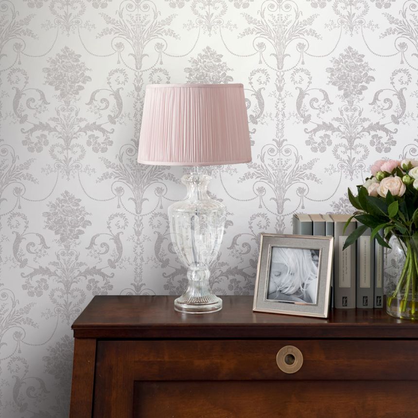Non-woven wallpaper with floral ornaments 113385, Laura Ashley, Graham & Brown