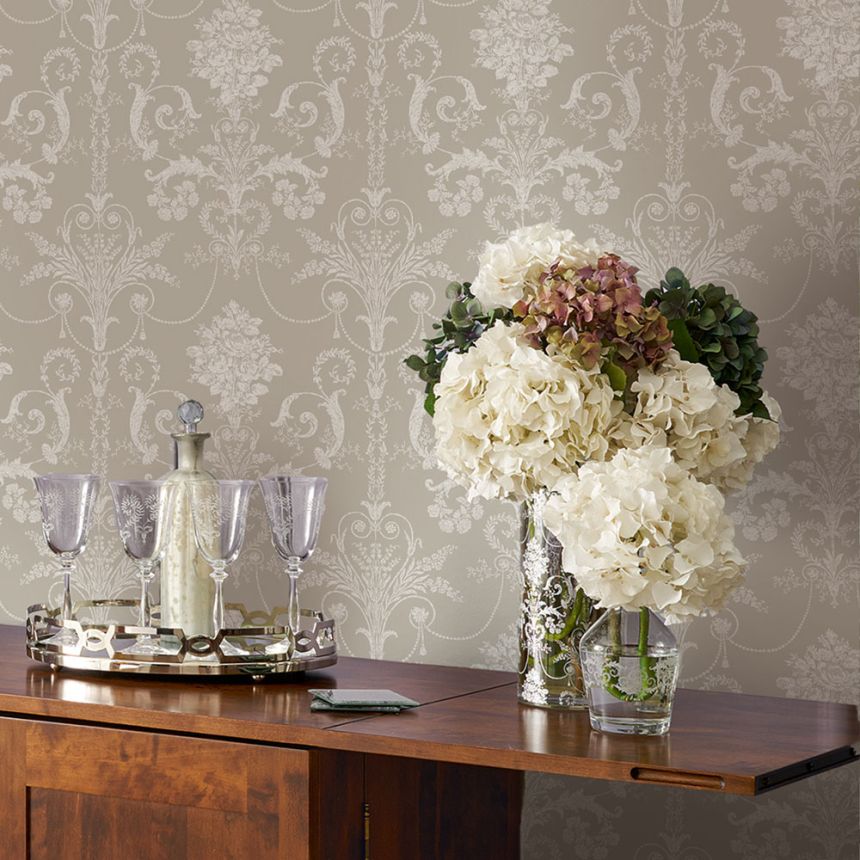 Non-woven wallpaper with floral ornaments 113378, Laura Ashley, Graham & Brown