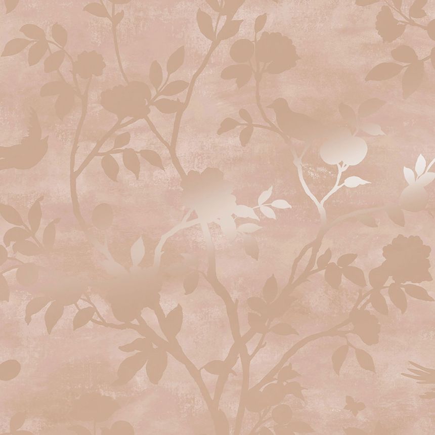 Non-woven wallpaper with flowers and birds 1133974, Laura Ashley, Graham & Brown