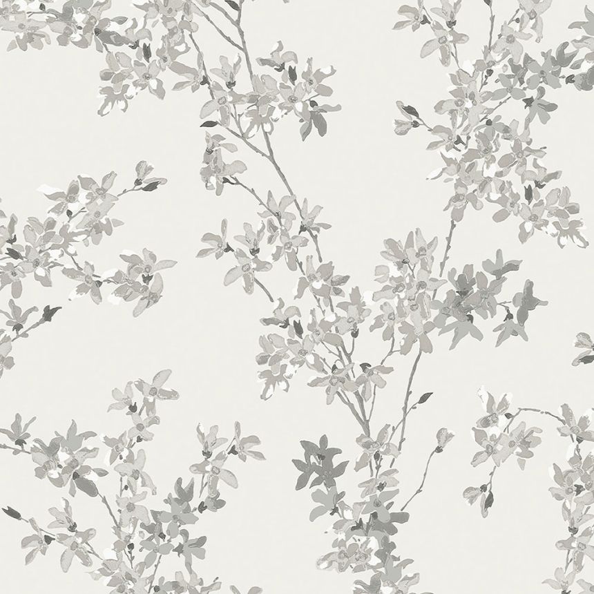 Non-woven wallpaper with laburnum twig 113349, Laura Ashley, Graham & Brown