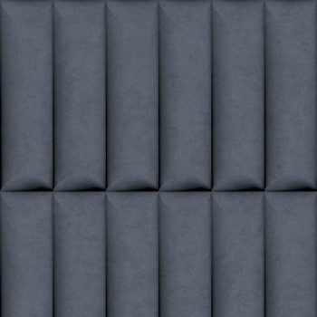 Non-woven, dark blue, geometric pattern 3D wallpaper, AF24541, Affinity, Decoprint