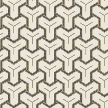 Non-woven geometric pattern wallpaper 226207, Premium Selection, Vavex