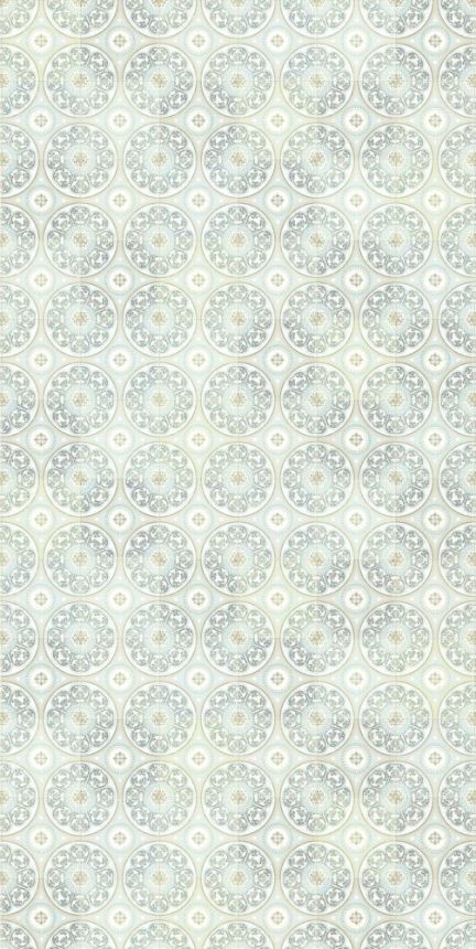 Non-woven mural wallpaper 392576, Rosario Tiles,  Celadon, 150 x 300 cm, Carmen, Eijffinger