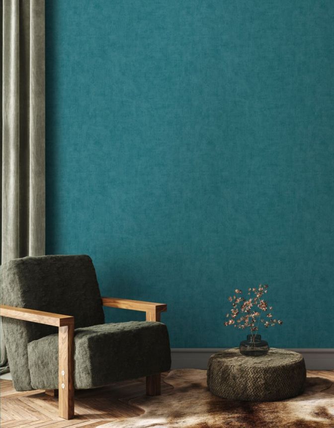 Turquoise non-woven wallpaper A51519, Premium Selection, Vavex