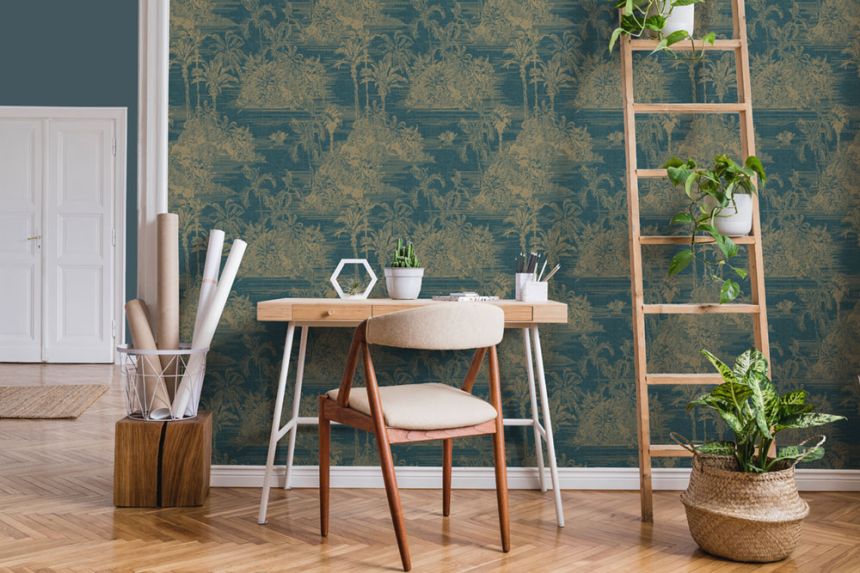 Non-woven palm tree wallpaper 237301, Premium Selection, Vavex