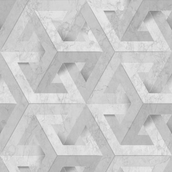 Geometric marbled non-woven wallpaper 234719, Premium Selection, Vavex