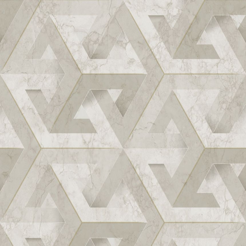 Geometric marbled non-woven wallpaper 234707, Premium Selection, Vavex