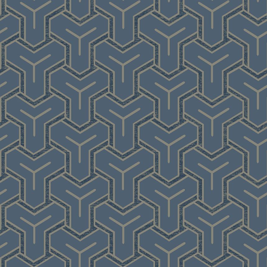 Non-woven geometric pattern wallpaper 226201, Premium Selection, Vavex