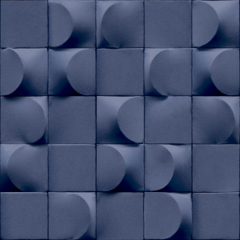 Textured, blue 3D wallpaper geometric pattern, AF24520, Affinity, Decoprint